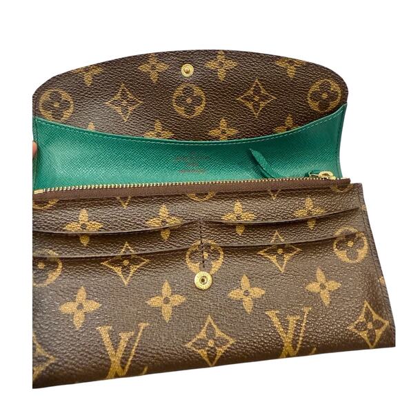Louis Vuitton Emilie Monogram Wallet with Green Interior Vintage - Picture 2 of 7